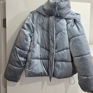 GAP Metallic Gray ColdControl Max Jacket